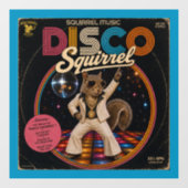 Disco Eekhoorn Raamsticker (Vel)