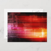 Disco Electronic Music Techno Party Background Art Uitnodiging Briefkaart (Voorkant / Achterkant)