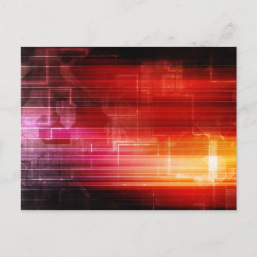 Disco Electronic Music Techno Party Background Art Uitnodiging Briefkaart (Voorkant)