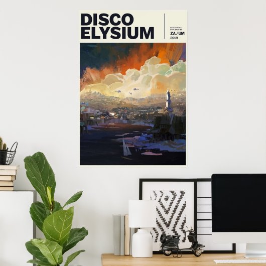 Disco Elysium Poster (Thuiskantoor)