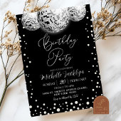 Disco en Parels Volwassen Verjaardagsfeest Kaart