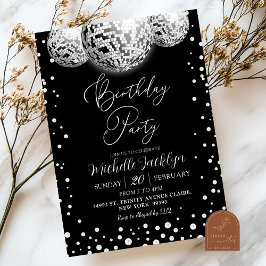 Disco en Parels Volwassen Verjaardagsfeest Kaart