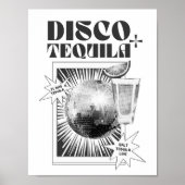 Disco- en Tequilabarwagenposter Poster (Voorkant)