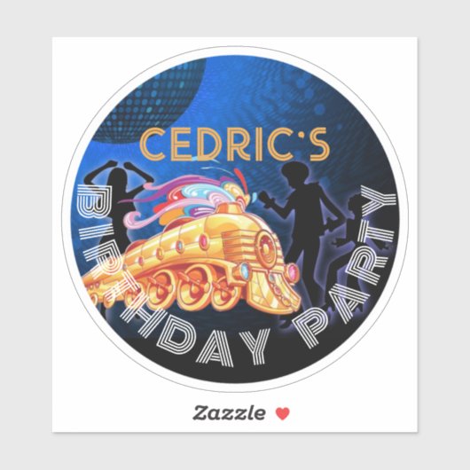 DISCO, ETIKET REGISTRATIE, 70'S, STICKER (Vel)