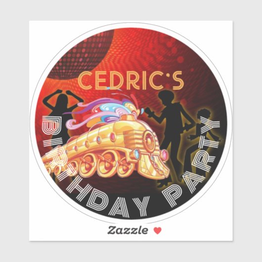 DISCO, ETIKET REGISTRATIE, 70'S, STICKER (Vel)