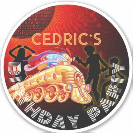 DISCO, ETIKET REGISTRATIE, 70'S, STICKER (Voorkant)