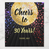 DISCO, ETIKET VOOR WIJN - schaadt jaren! (Enkel label)