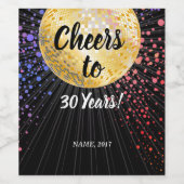 DISCO, ETIKET VOOR WIJN - schaadt jaren! (Enkel label)