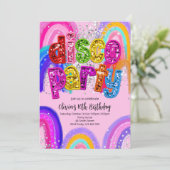 Disco Feest Verjaardagsuitnodiging Kaart (Staand voorkant)