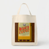 Disco Fever 8-track Retro Fun Slogan Tote Bag (Voorkant)