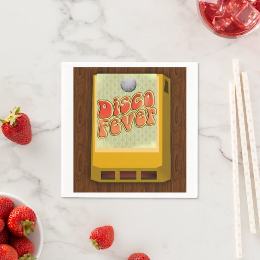Disco Fever 8-track Theme Party Groovy Design Servetten (Insitu)