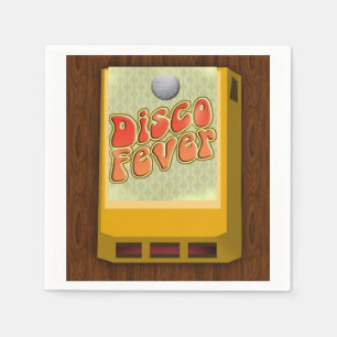 Disco Fever 8-track Theme Party Groovy Design Servetten