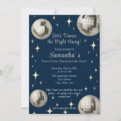 Disco Fever Bachelorette Party – Zilveren Disco Kaart (Voorkant)