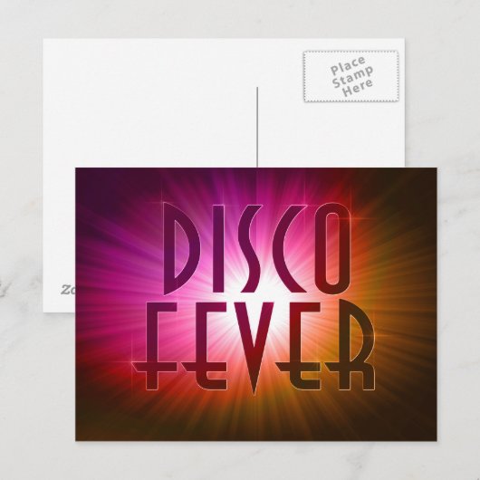 Disco Fever Briefkaart (Voorkant / Achterkant)