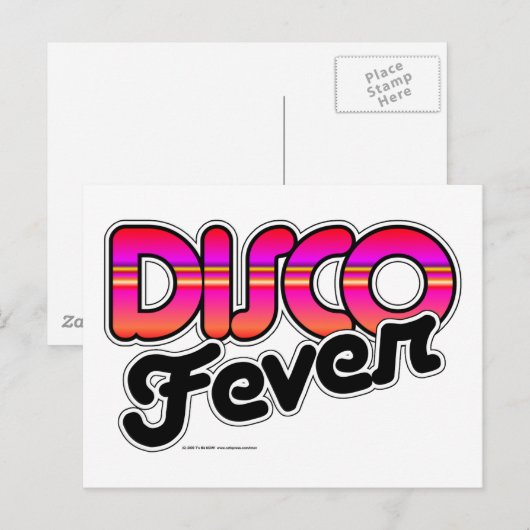 Disco Fever Briefkaart (Voorkant / Achterkant)
