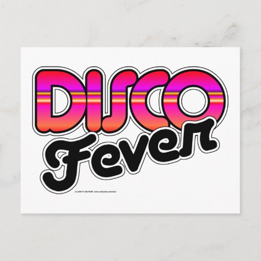 Disco Fever Briefkaart (Voorkant)