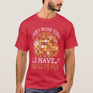 Disco Fever Feest Retro Vintage Club Groovy Levens T-shirt