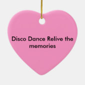 Disco Fever Herstel de herinneringen Keramisch Ornament (Achterkant)