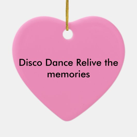 Disco Fever Herstel de herinneringen Keramisch Ornament (Achterkant)