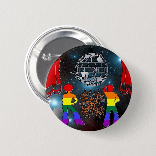Disco Fever Ronde Button 5,7 Cm (Voorkant /achterkant)