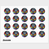 Disco Fever Ronde Sticker (Vel)