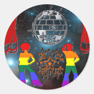 Disco Fever Ronde Sticker