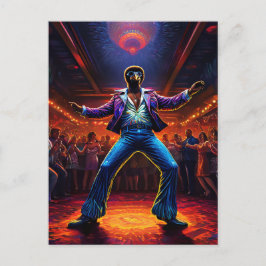 Disco Fever Struisvogel Briefkaart