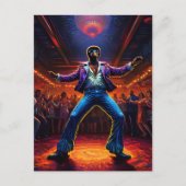 Disco Fever Struisvogel Briefkaart (Voorkant)