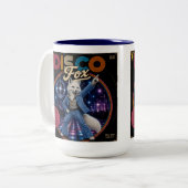 Disco Fox Tweekleurige Koffiemok (Voorkant links)
