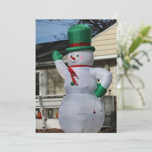 Disco Frosty Feestdagenkaart (Staand voorkant)