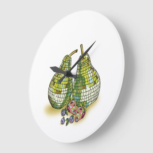 Disco fruit wandklok (Hoek)
