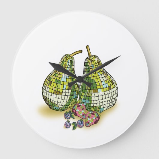 Disco fruit wandklok (Voorkant)