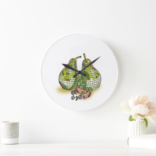 Disco fruit wandklok (Huis)