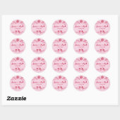 Disco Funky Hand Getekende Trouw Ronde Sticker (Vel)