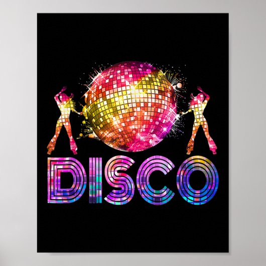 Disco Funny 70s Retro Thema Dancing Queen Poster (Voorkant)