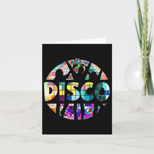 Disco Funny 70s Theme Dancing 70's Vrouwen Kaart (Voorkant)