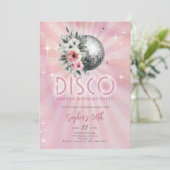 Disco Garden Party 70s Groovy Retro 30e verjaardag Kaart (Staand voorkant)