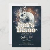 Disco Garden Party 70s Retro Black 30ste verjaarda Kaart (Voorkant)