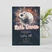 Disco Garden Party 70s Retro Dance 30ste verjaarda Kaart (Staand voorkant)