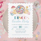Disco Garden Party 70's thema verjaardag Kaart