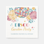 Disco Garden Party 70's thema verjaardag Servet (Voorkant)