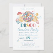 Disco Garden Party 70's Theme Going Away Party Kaart (Voorkant)