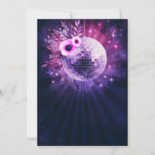 Disco Garden Party Hot Pink Paarse 30e Verjaardag Kaart (Achterkant)