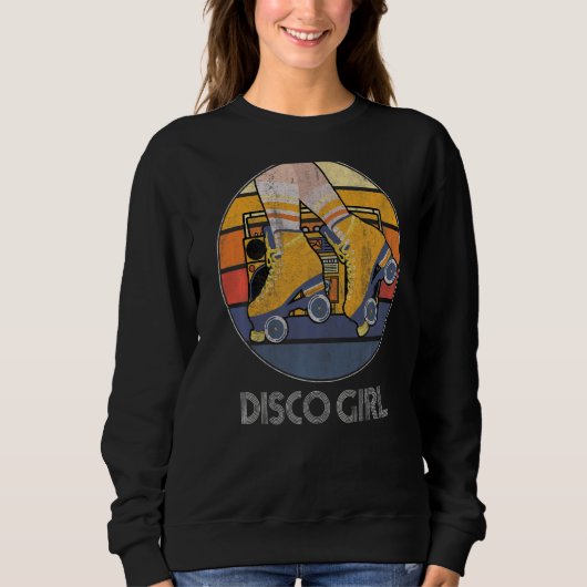 Disco Girl 70's 80's  Disco 1 Trui (Voorkant)