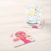 Disco Girl Kartonnen Onderzetters (Insitu)