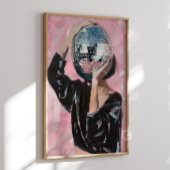 Disco Girl Schilderij Print