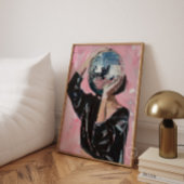 Disco Girl Schilderij Print