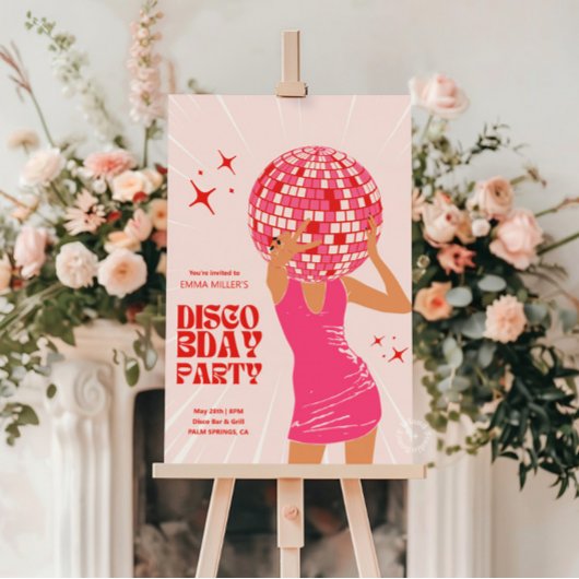 Disco Girl Welkom Poster