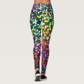 Disco Glitter Rave-patroon Leggings (Achterkant)