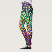 Disco Glitter Rave-patroon Leggings (Links)